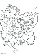 Lilo en Stitch kleurplaat 13